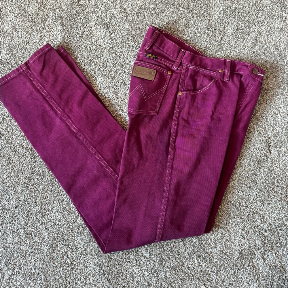Wrangler Women's Magenta dyed Jeans